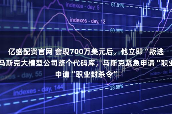 亿盛配资官网 套现700万美元后，他立即“叛逃”，盗走马斯克大模型公司整个代码库，马斯克紧急申请“职业封杀令”